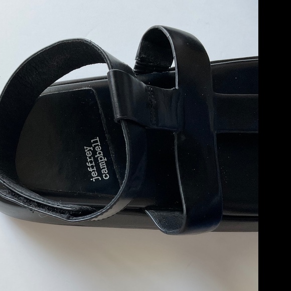 JEFFREY CAMPBELL Bolo Platform Black Sandal Size 9 - Picture 5 of 9